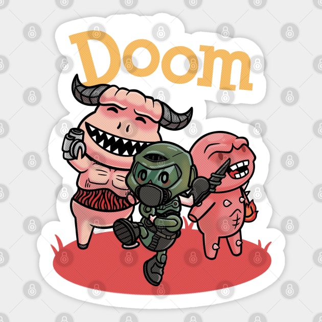 Welcome to Doom Sticker by Menteymenta